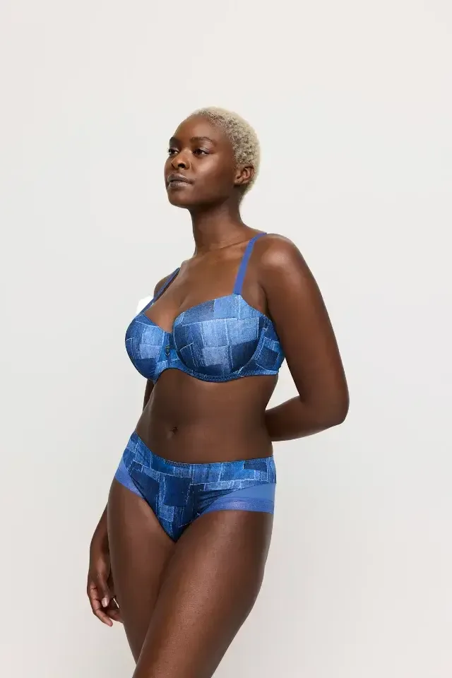 Prima Donna Twist Mauna shorty in jeansblauw