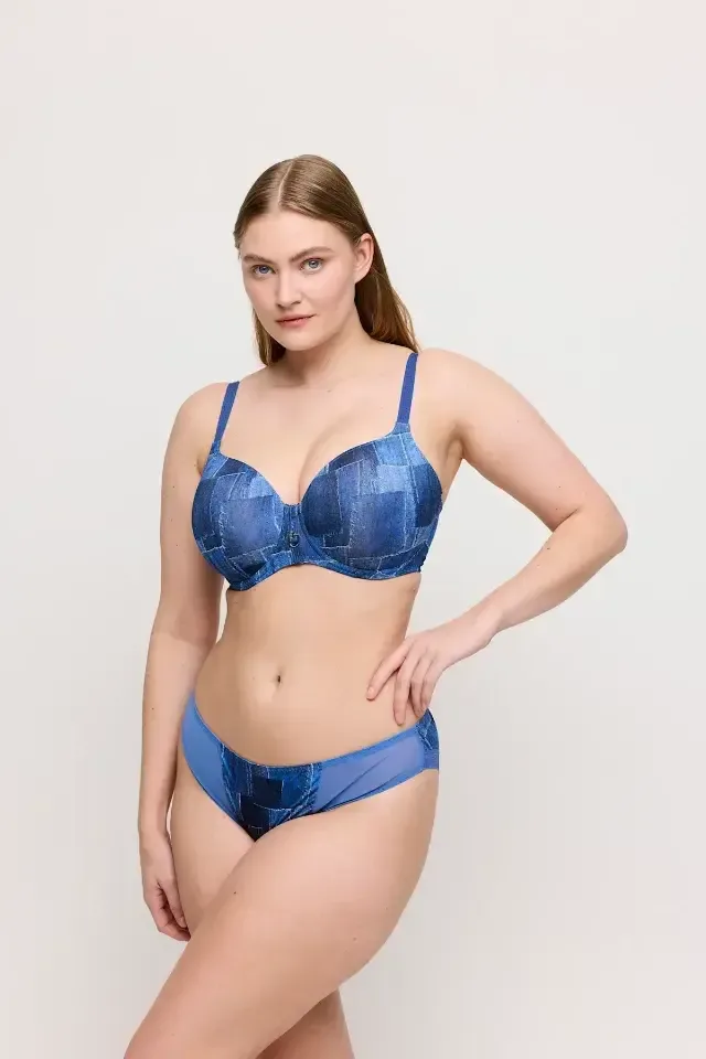 Prima Donna Twist Mauna slip in jeansblauw