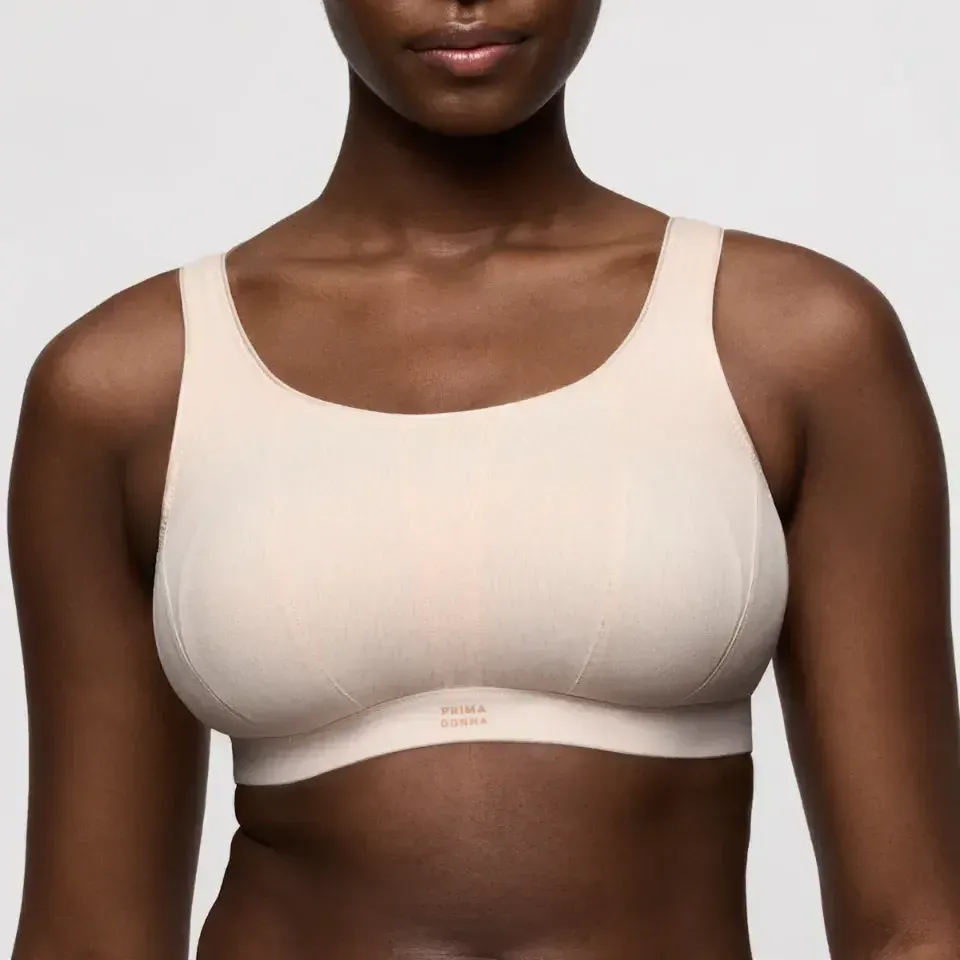 Prima Donna Sport The Gym sport bh zonder beugels in beige