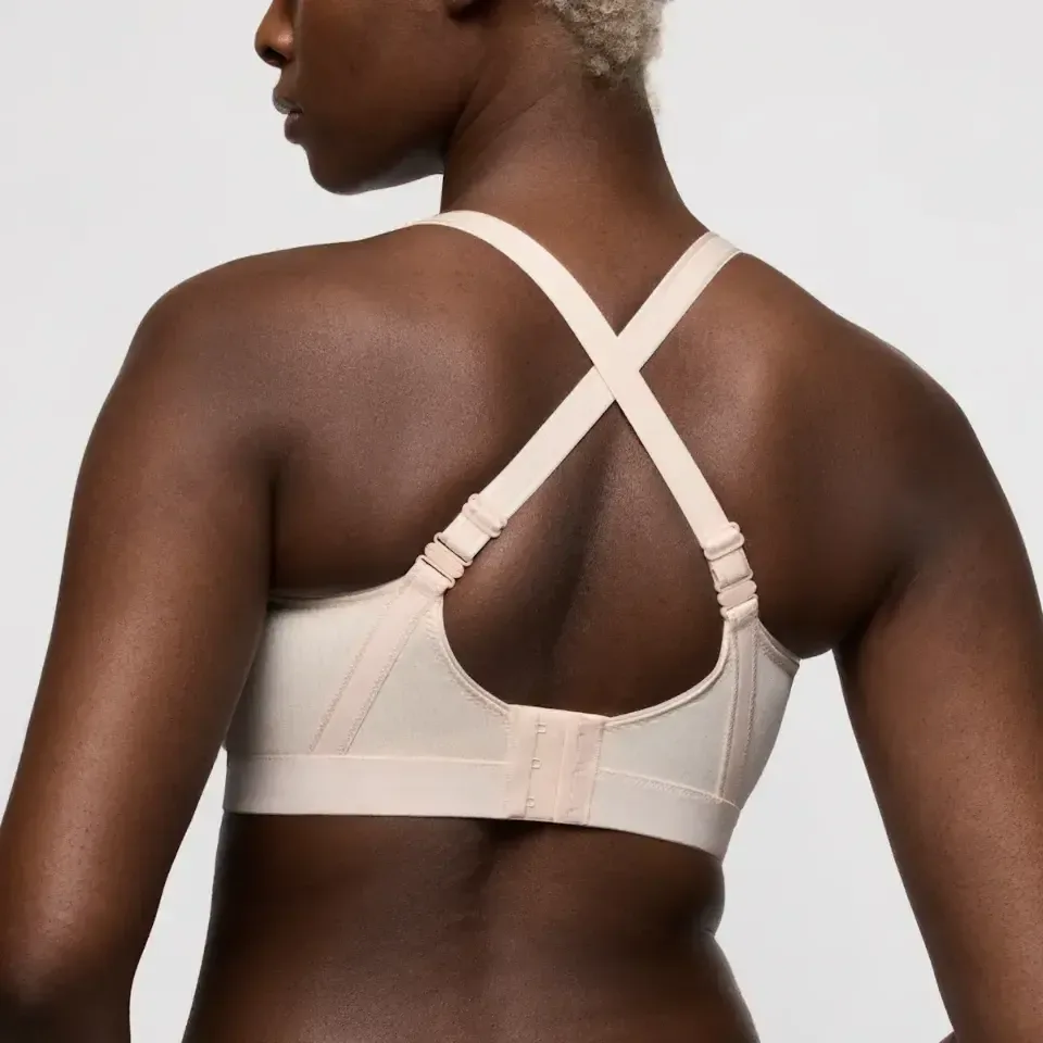 Prima Donna Sport The Gym sport bh zonder beugels in beige