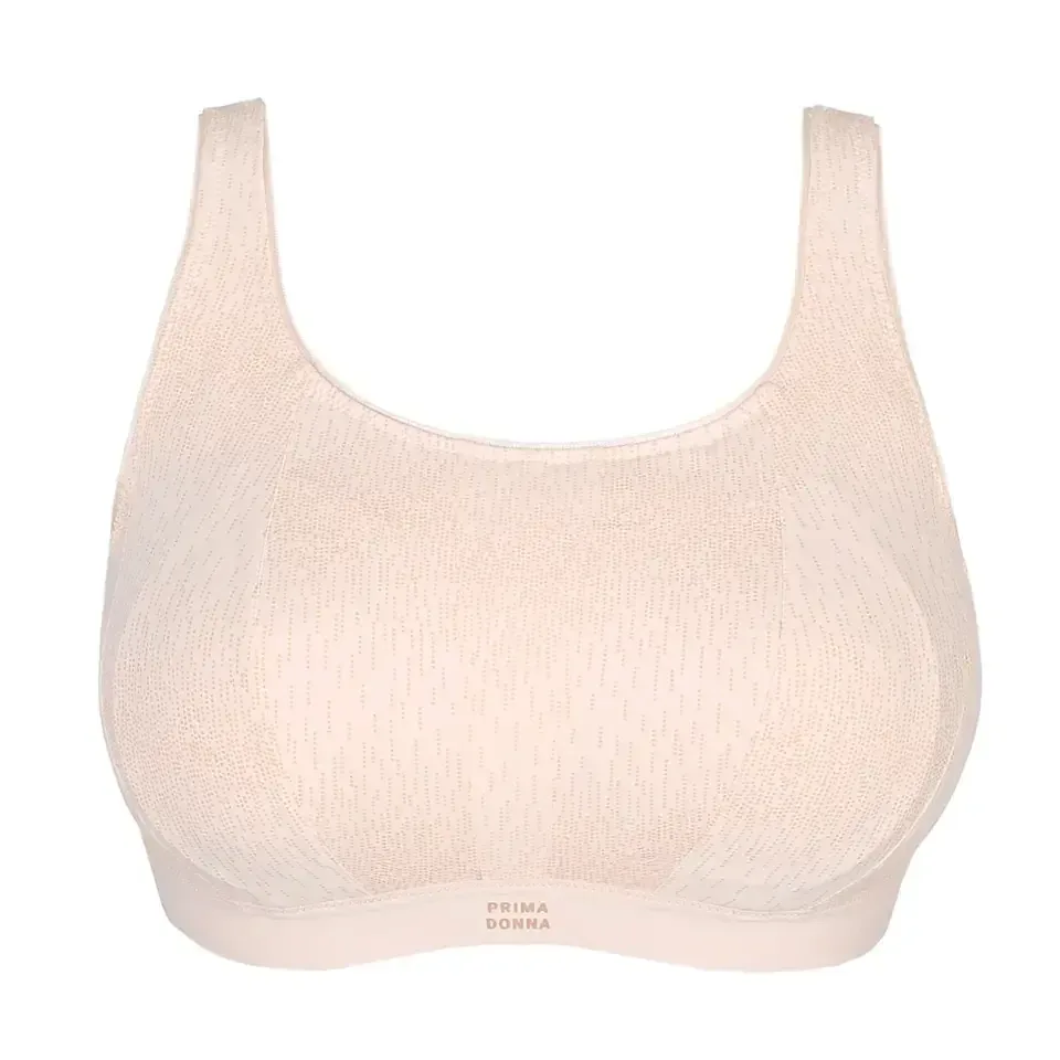Prima Donna Sport The Gym sport bh zonder beugels in beige