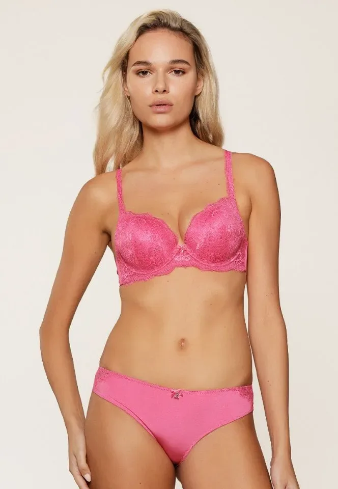 Lingadore Pink Sensation push-up bh in roze