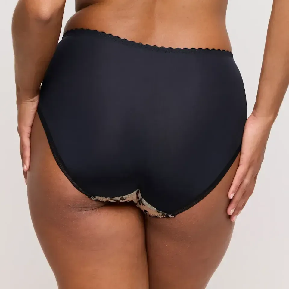 Prima Donna Manali tailleslip in zwart en geel