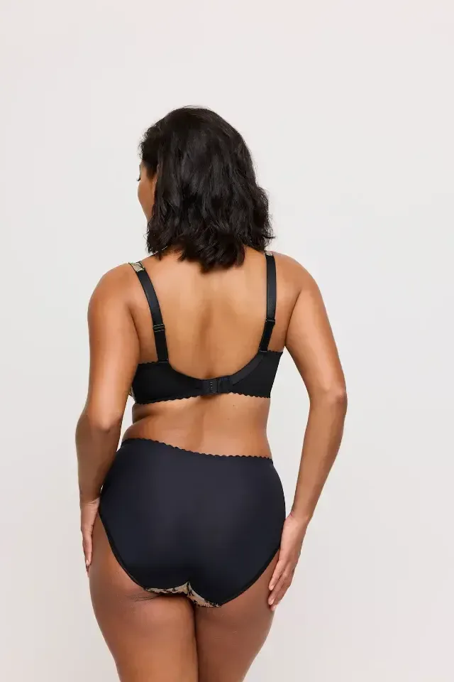 Prima Donna Manali tailleslip in zwart en geel