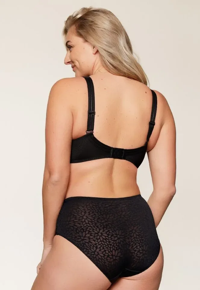 Lingadore Daily tailleslip in zwart en nude