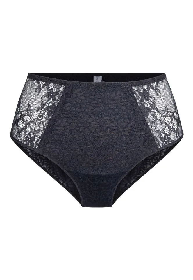 Lingadore Daily tailleslip in zwart en nude