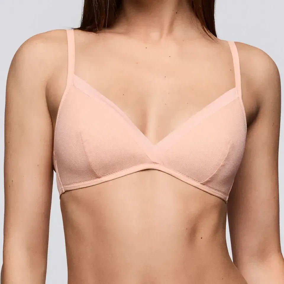 Sarda Chalmers bralette in zacht perzikkleur