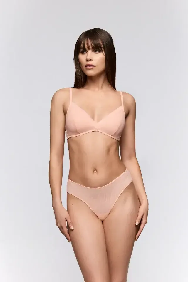 Sarda Chalmers bralette in zacht perzikkleur