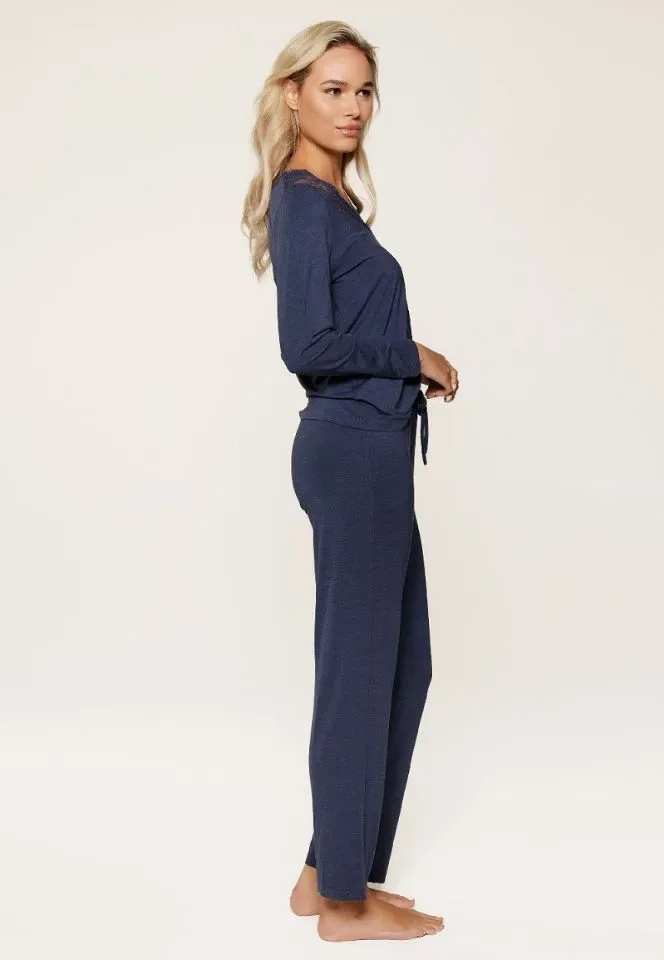 Lingadore Heather pyjama in blauw