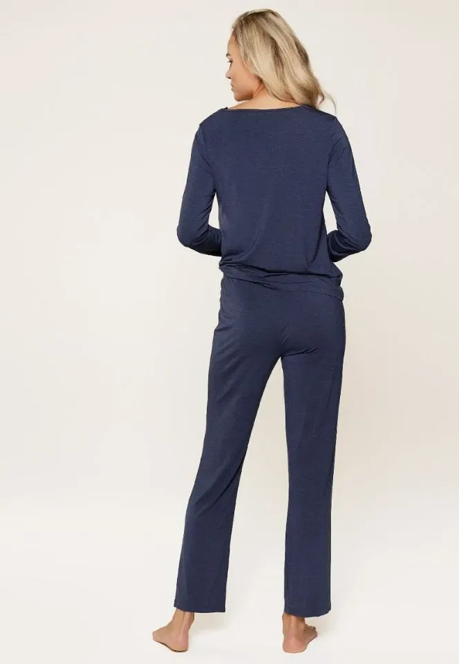 Lingadore Heather pyjama in blauw