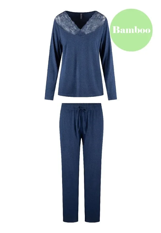 Lingadore Heather pyjama in blauw