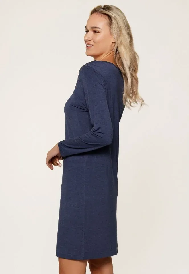 Lingadore Heather nachthemd in blauw