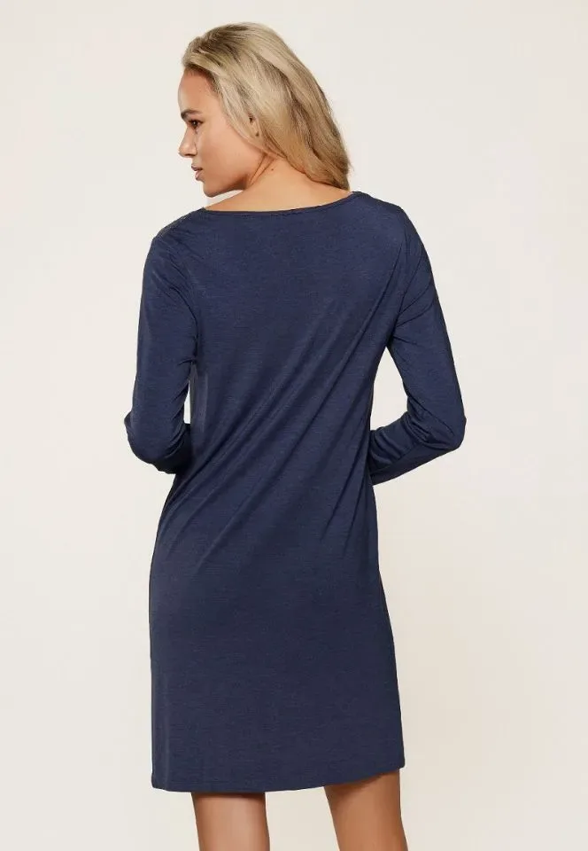 Lingadore Heather nachthemd in blauw