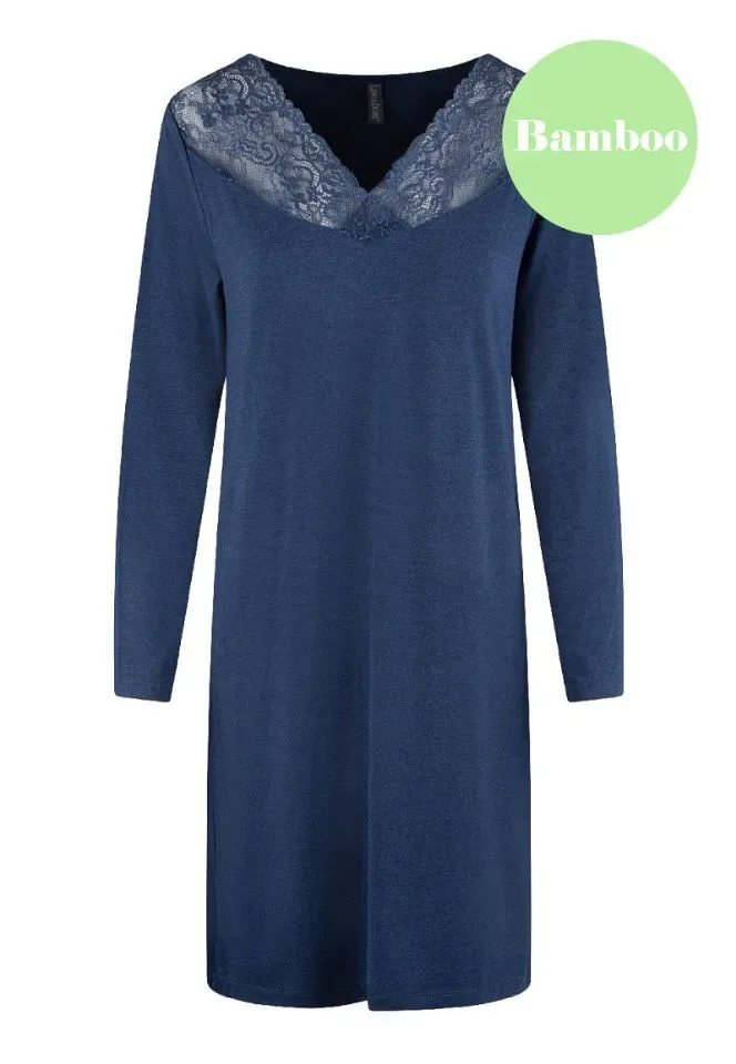 Lingadore Heather nachthemd in blauw