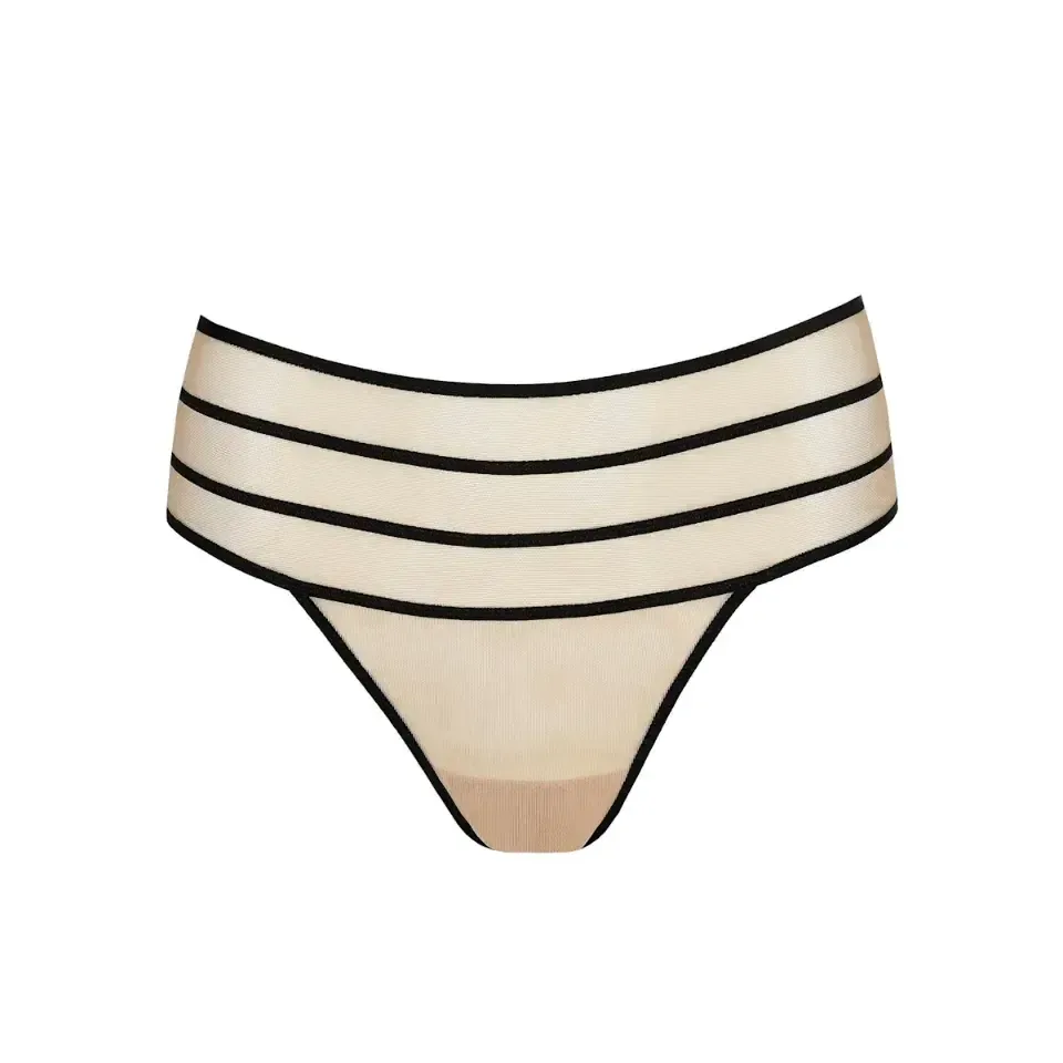 Sarda Yulimar tailleslip in zwart en nude