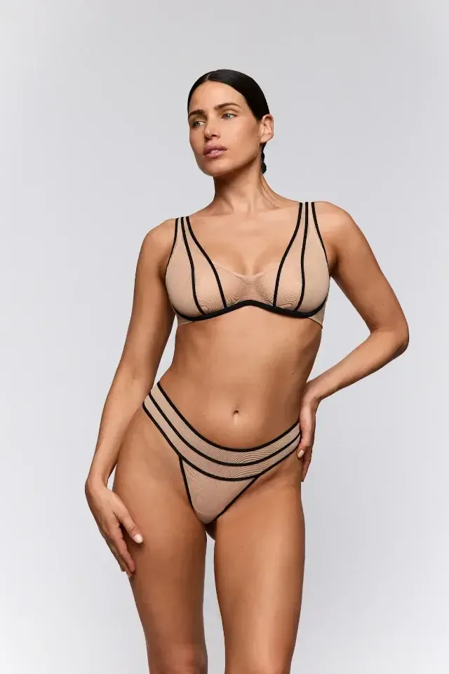 Sarda Yulimar beugel bh in zwart en nude