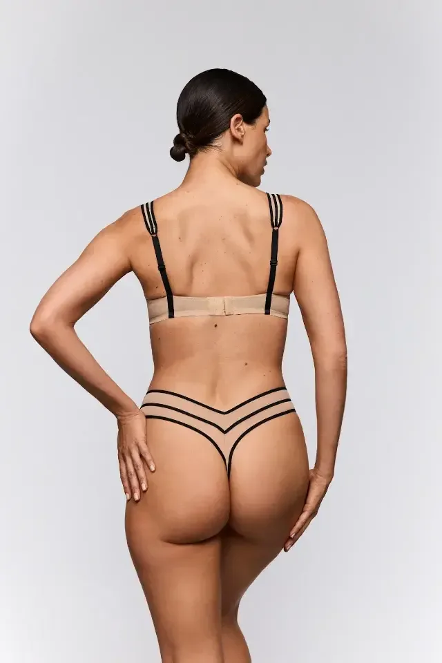 Sarda Yulimar beugel bh in zwart en nude