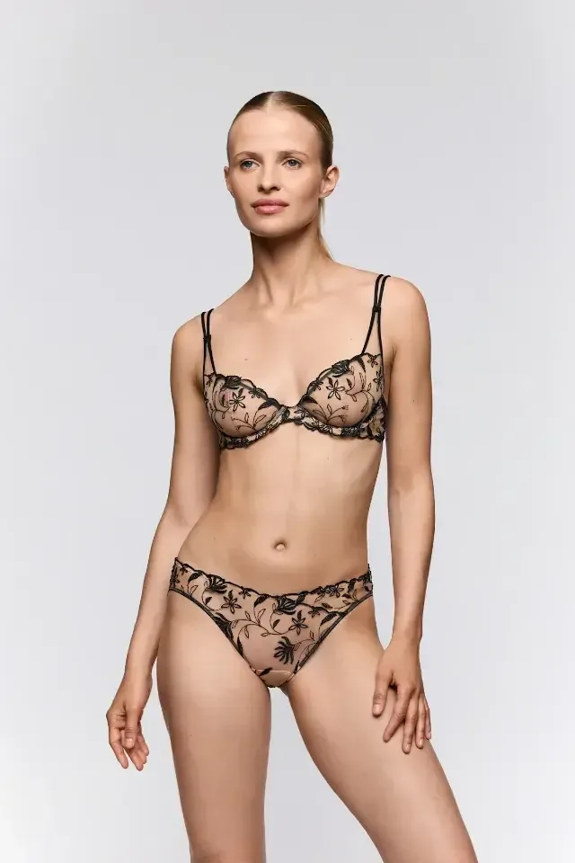 Sarda Shay slip in zwart en beige