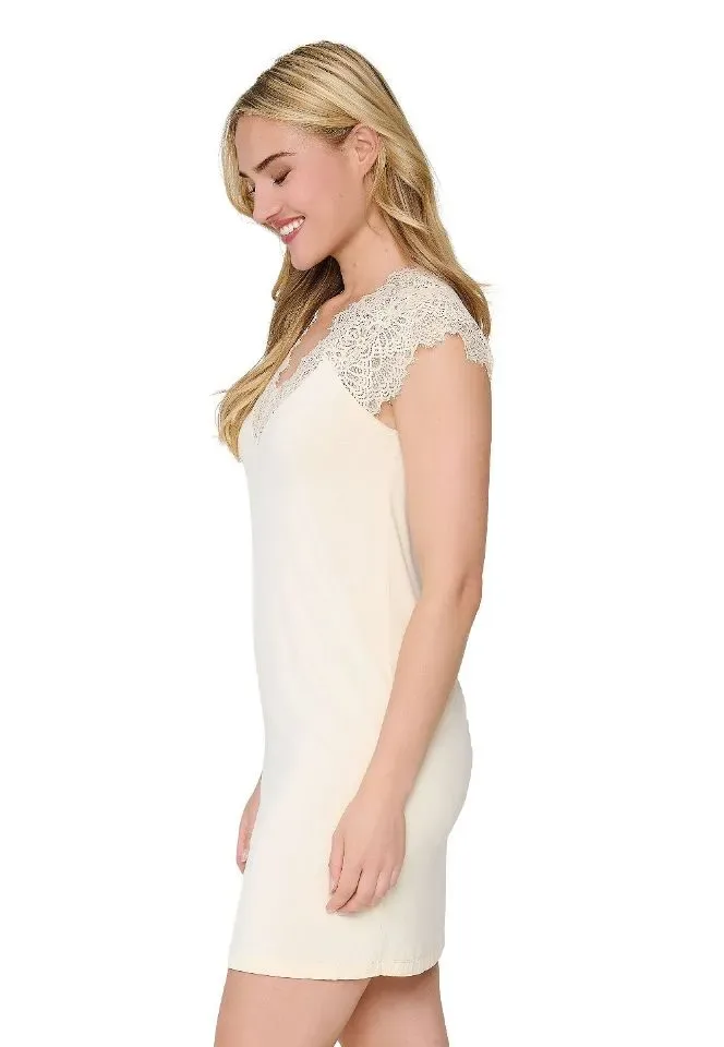 Lingadore Bamboo Basics nachthemd in lichtgeel