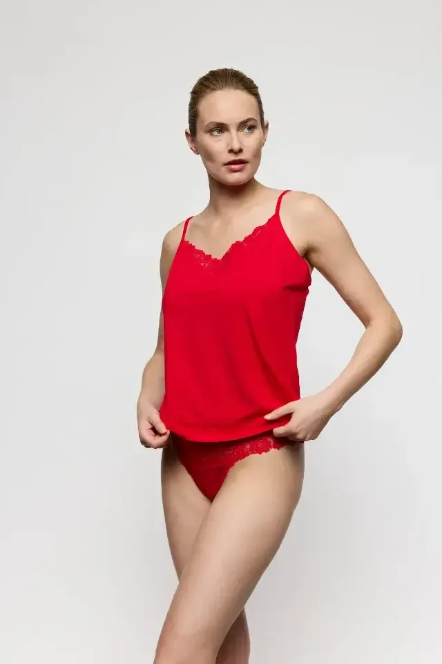 Marie Jo Soft Studio spaghettitop in rood
