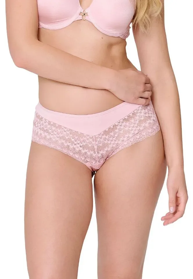 Lingadore Graphic Pink shorty in oudroze