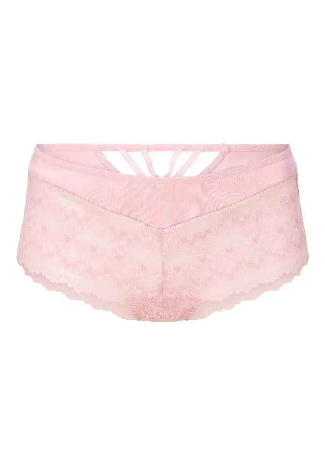 Lingadore Graphic Pink shorty in oudroze