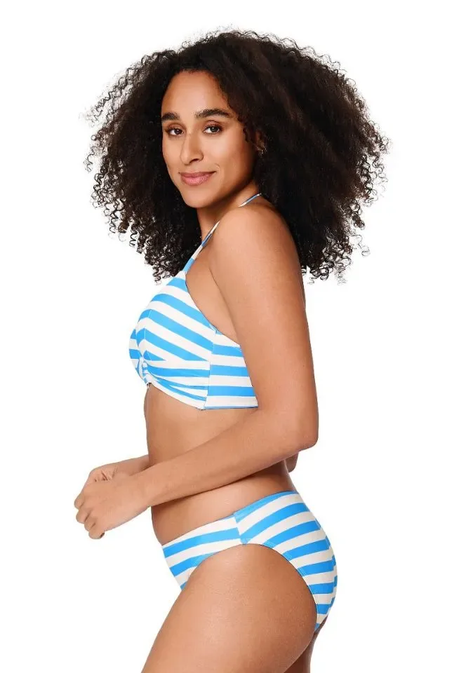 Lingadore Summer Stripes triangel bikini in blauw en wit
