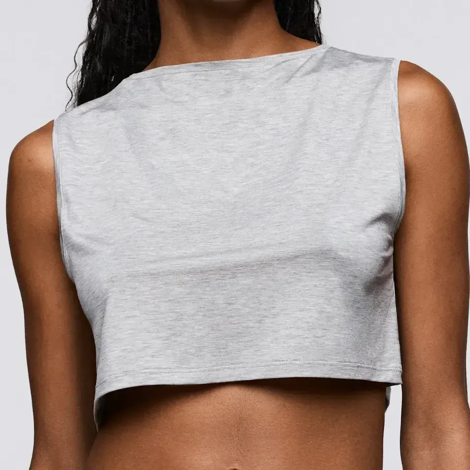 Sarda Sifan tanktop in grijs melange