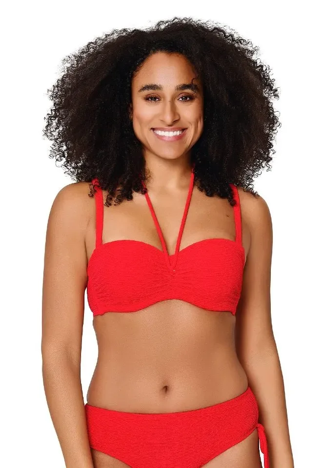 Lingadore Ribble strapless bikini in rood