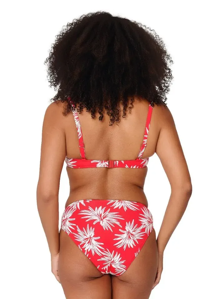 Lingadore Exotic strapless bikini in rood en wit