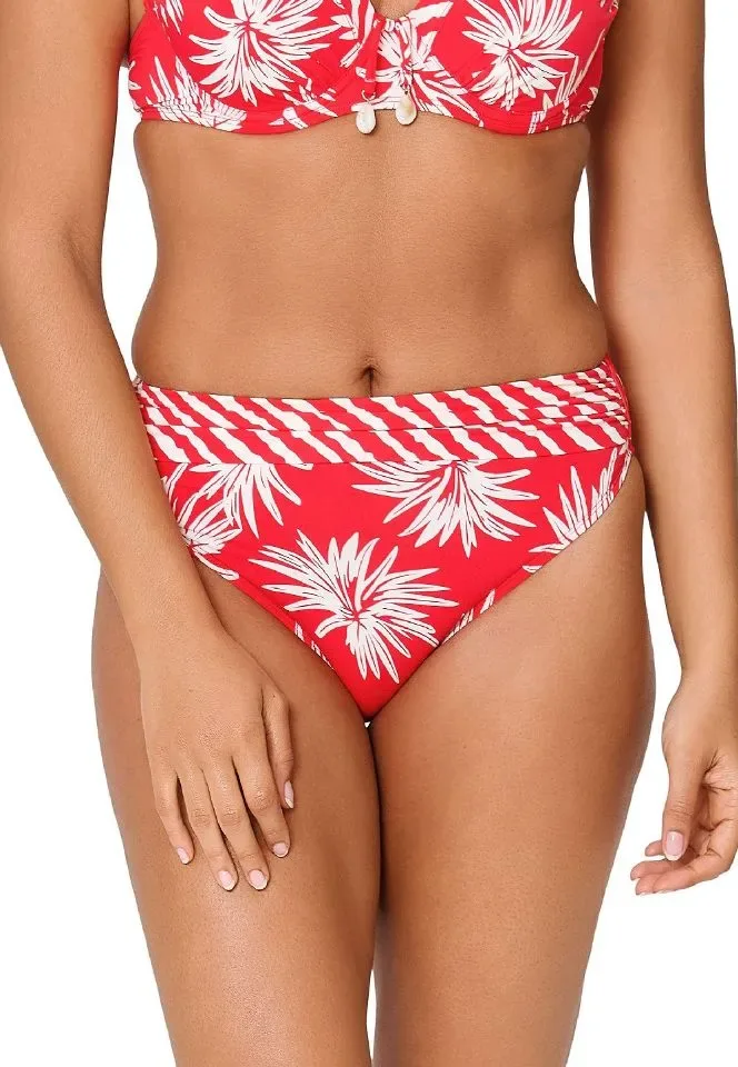 Lingadore Exotic strapless bikini in rood en wit