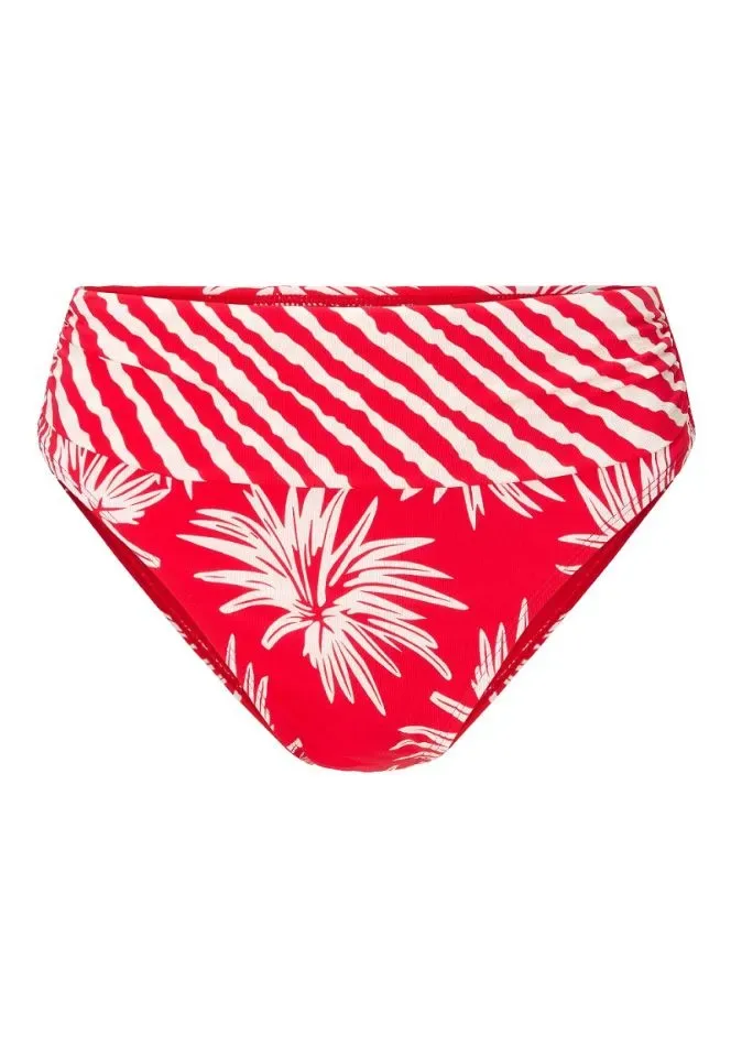 Lingadore Exotic strapless bikini in rood en wit