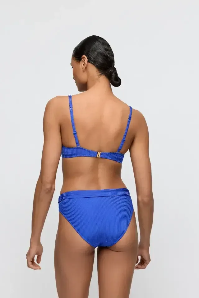 Marie Jo Emly voorgevormde bikini in blauw met omslagslip