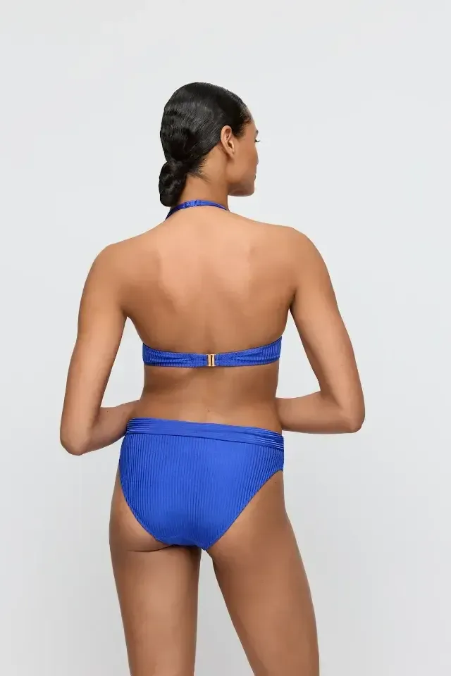 Marie Jo Emly voorgevormde bikini in blauw met omslagslip