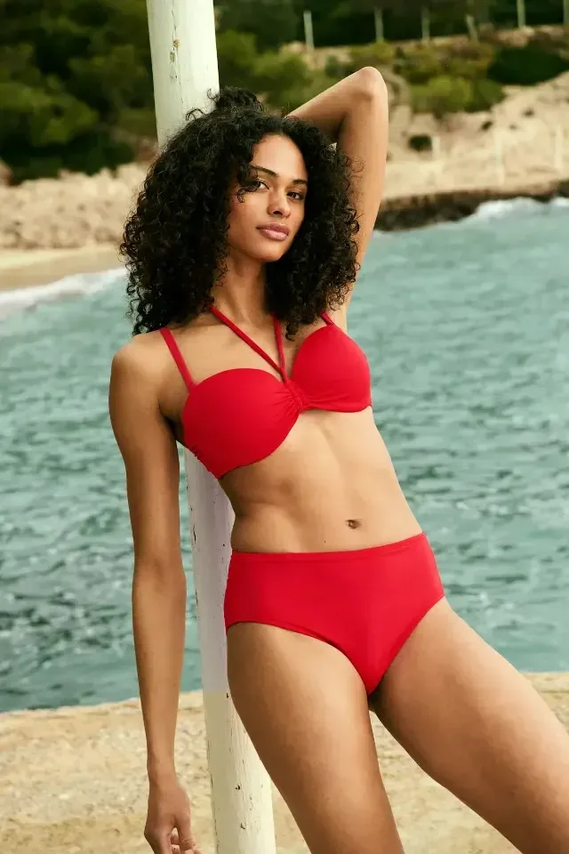 Marie Jo Swim Madurai strapless bikini in rood