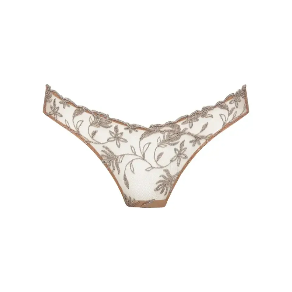 Sarda shay slip in nude en zilver