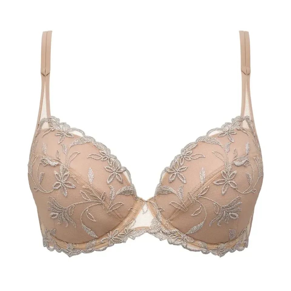 Sarda Shay push-up bh in nude en zilver