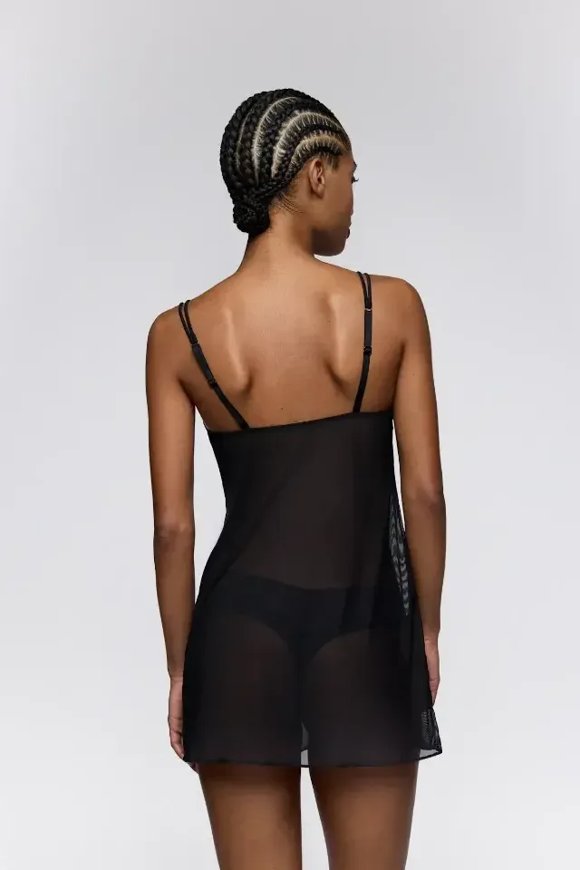 Sarda Bremer slipdress in zwart