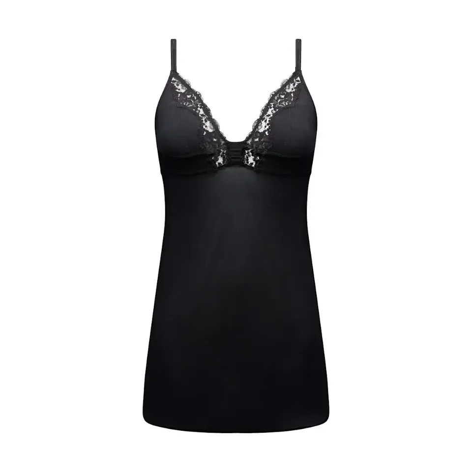 Sarda Bremer slipdress in zwart