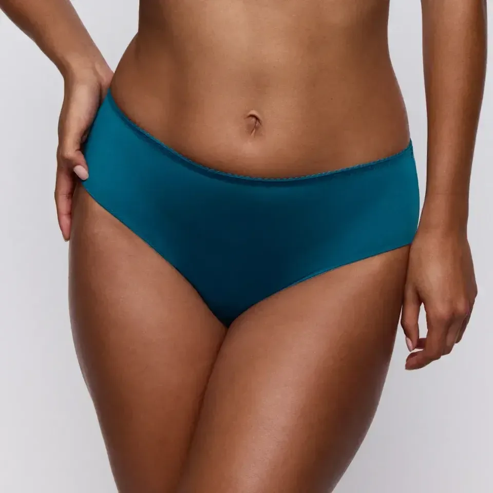 Prima Donna Deauville tailleslip in glanzend petrolblauw