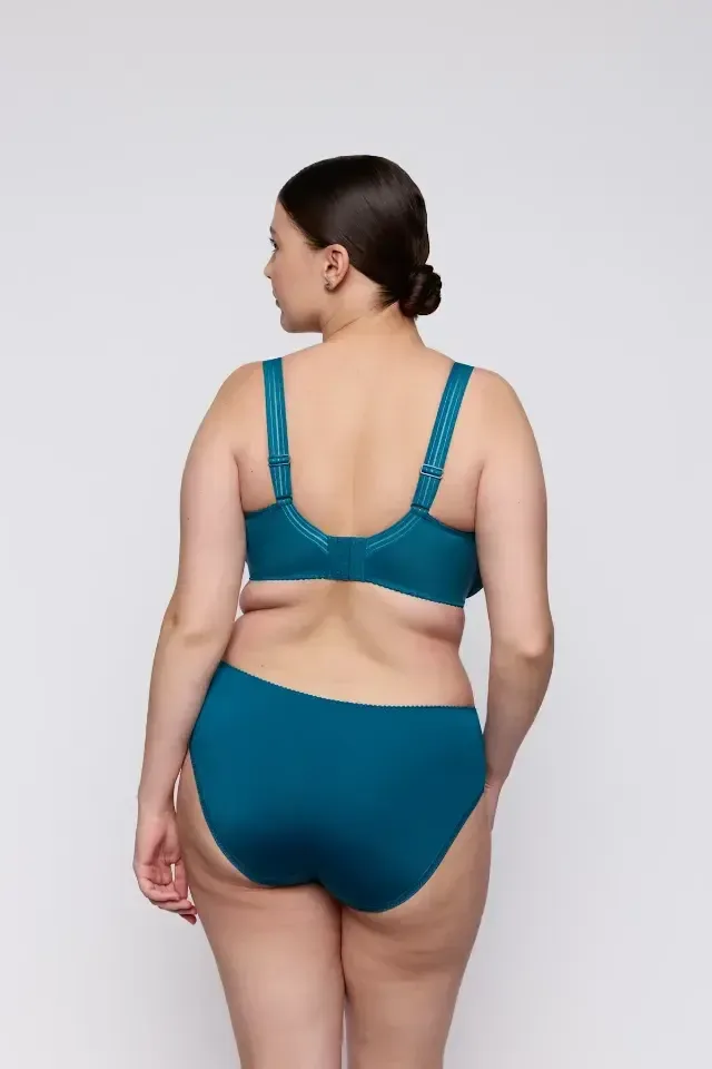 Prima Donna Deauville tailleslip in glanzend petrolblauw