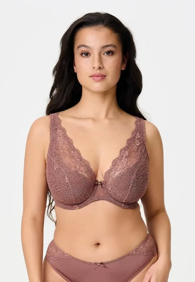 Lingadore Daily voorgevormde plunge bh in cognac bruin