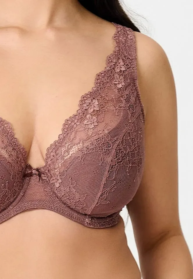 Lingadore Daily voorgevormde plunge bh in cognac bruin