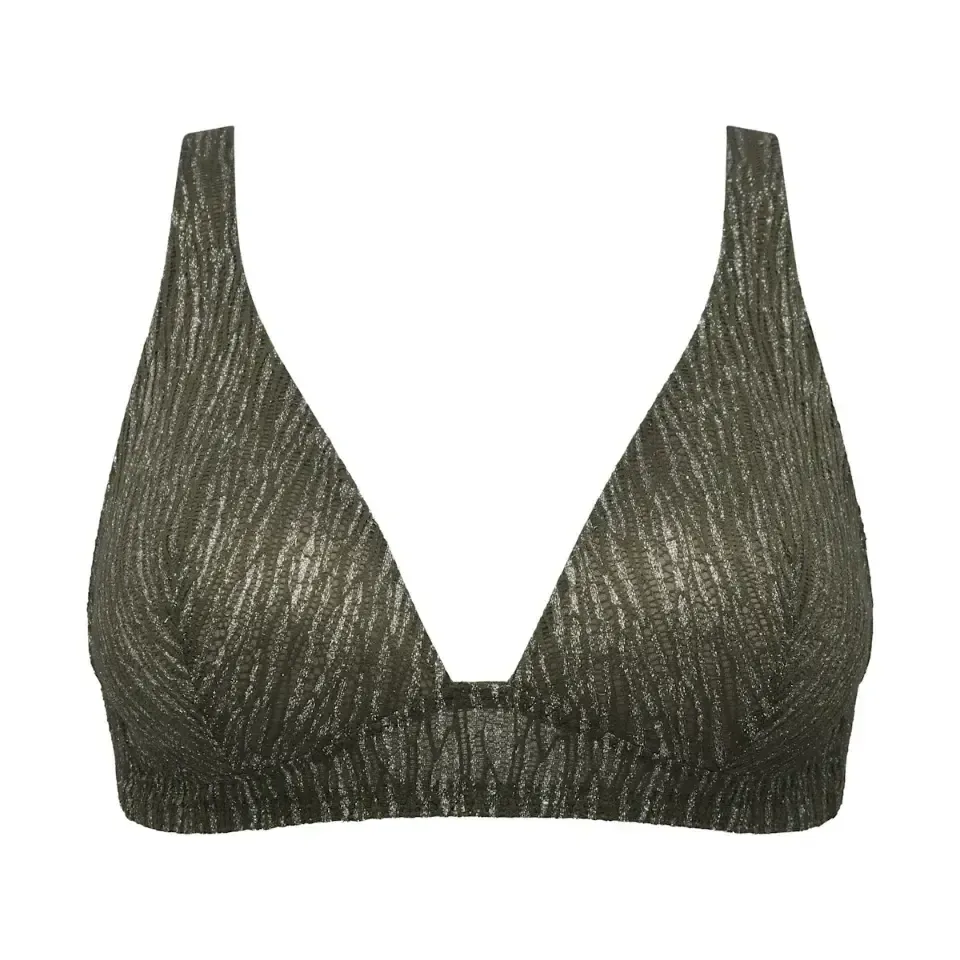 Sarda Tabei voorgevormde bralette in kakigroen