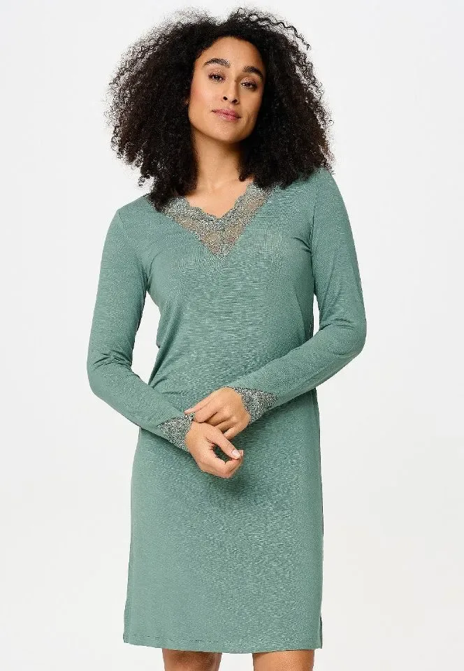 Lingadore Soft & Comfy nachthemd in kakigroen