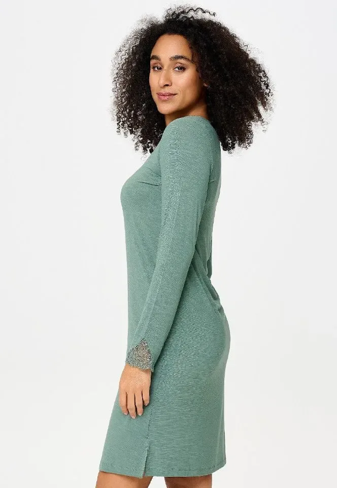 Lingadore Soft & Comfy nachthemd in kakigroen
