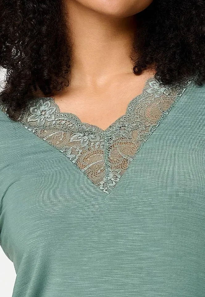 Lingadore Soft & Comfy nachthemd in kakigroen