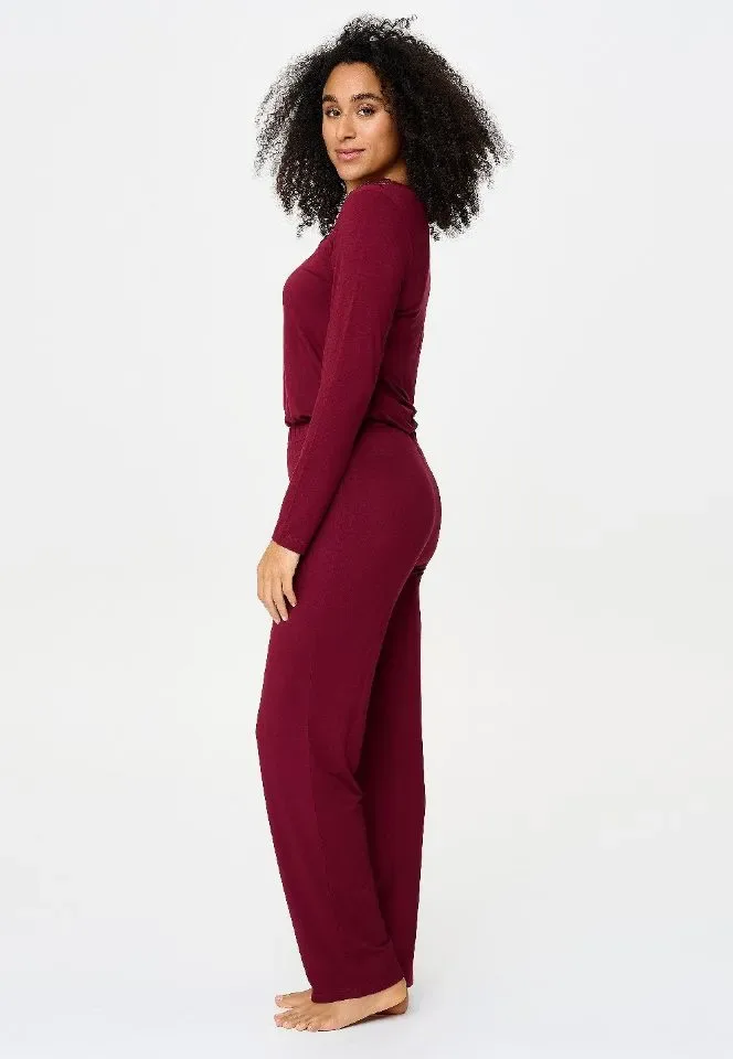 Lingadore Port Desire Nights pyjama in bordeaux