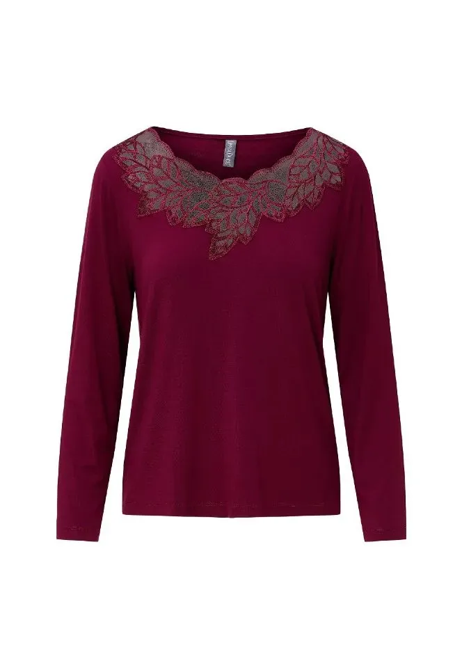 Lingadore Port Desire Nights pyjama in bordeaux