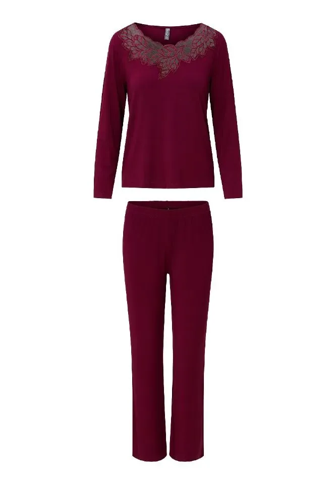 Lingadore Port Desire Nights pyjama in bordeaux